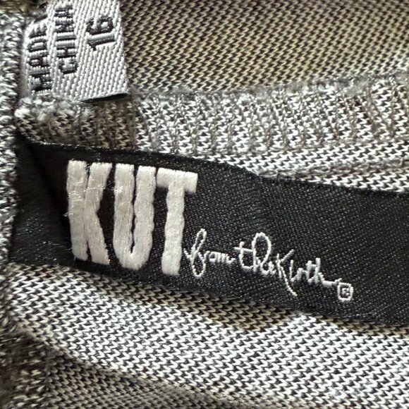 Kut From The Kloth Womens Gray Wide-Leg Stretch Pants Size 16 Professional - Picture 3 of 12